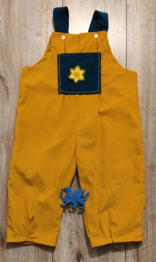 Pleated Dungarees